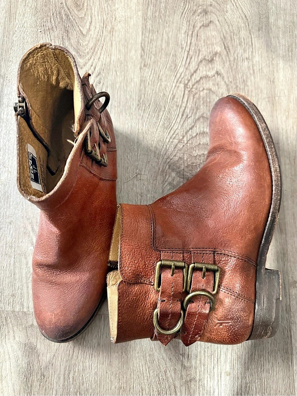 Frye Harness 12R Brown Harness Boots US 7.5